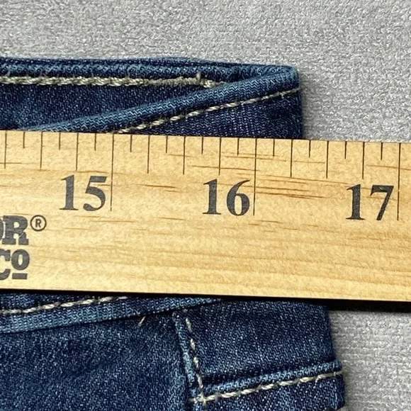 Simply Vera Vera Wang Denim Capri Mid Rise Jeans Size 10 Dark Wash - Picture 6 of 16